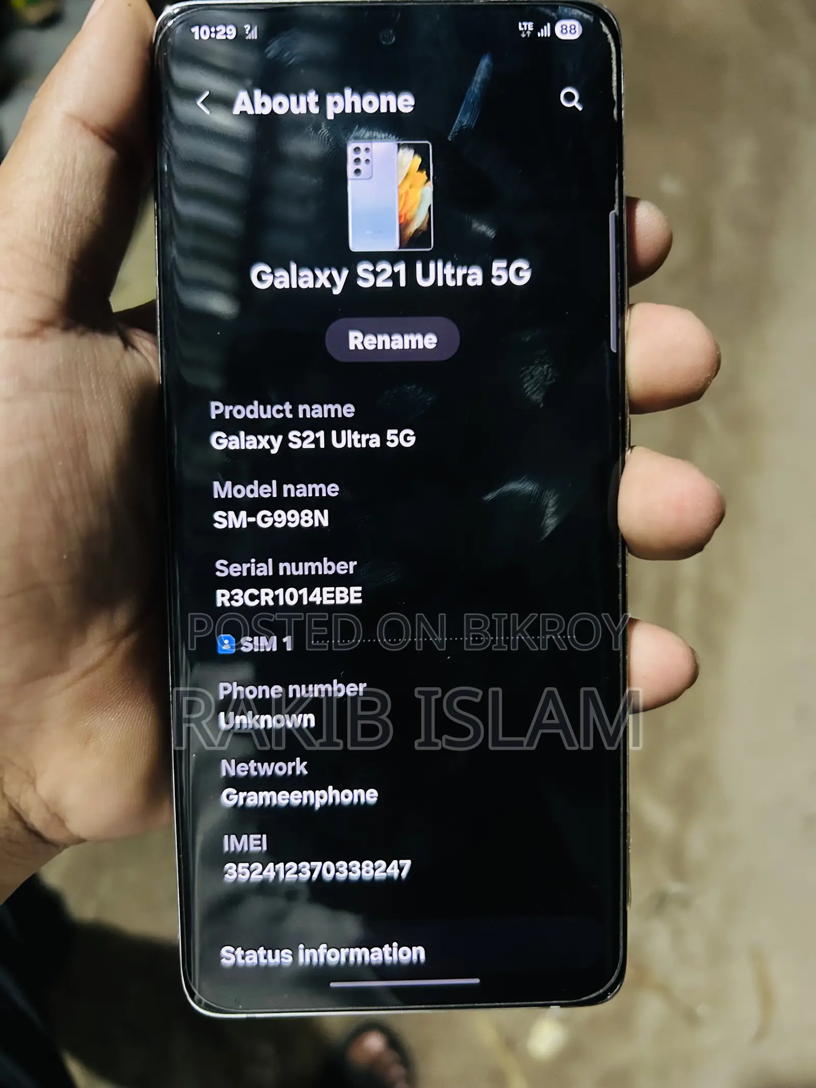 New Samsung Galaxy S21 Ultra 5G 256 GB Silver