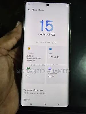 Vivo V29 256 GB Blue
