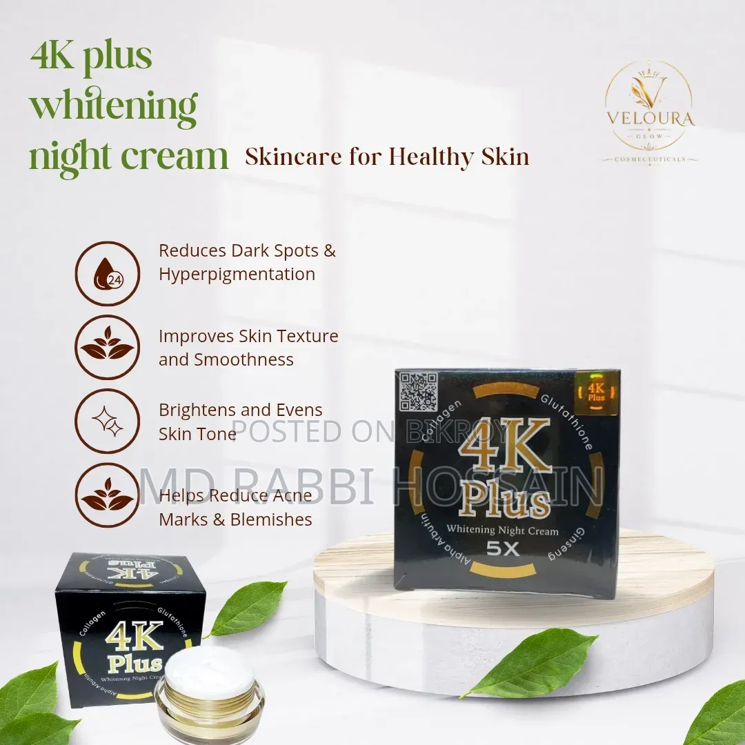 4K Plus 5x Whitening Night Cream
