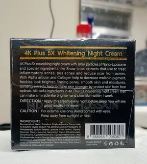 4K Plus 5x Whitening Night Cream
