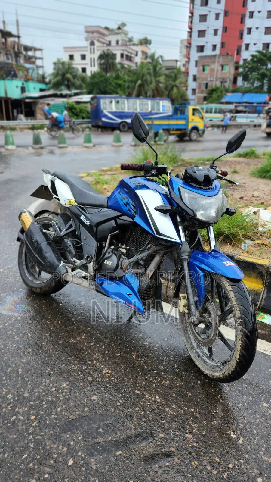 টিভিএস অ্যাপাচি আরটিআর ১৬০ ৪ভি ২০২০ নীল