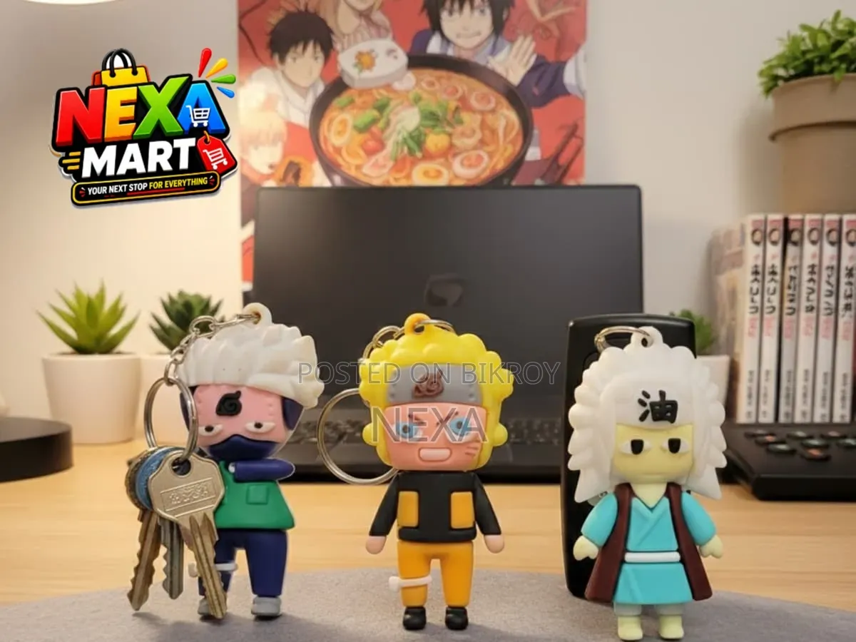 Naruto Character 3D Silicone Key Ring Set R0181