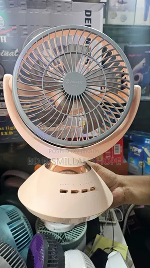 Jysuper Jy-2570 রিচার্জেবল টেবিল ফ্যান - 20 ঘন্টা ব্যাকআপ + Led নাইট