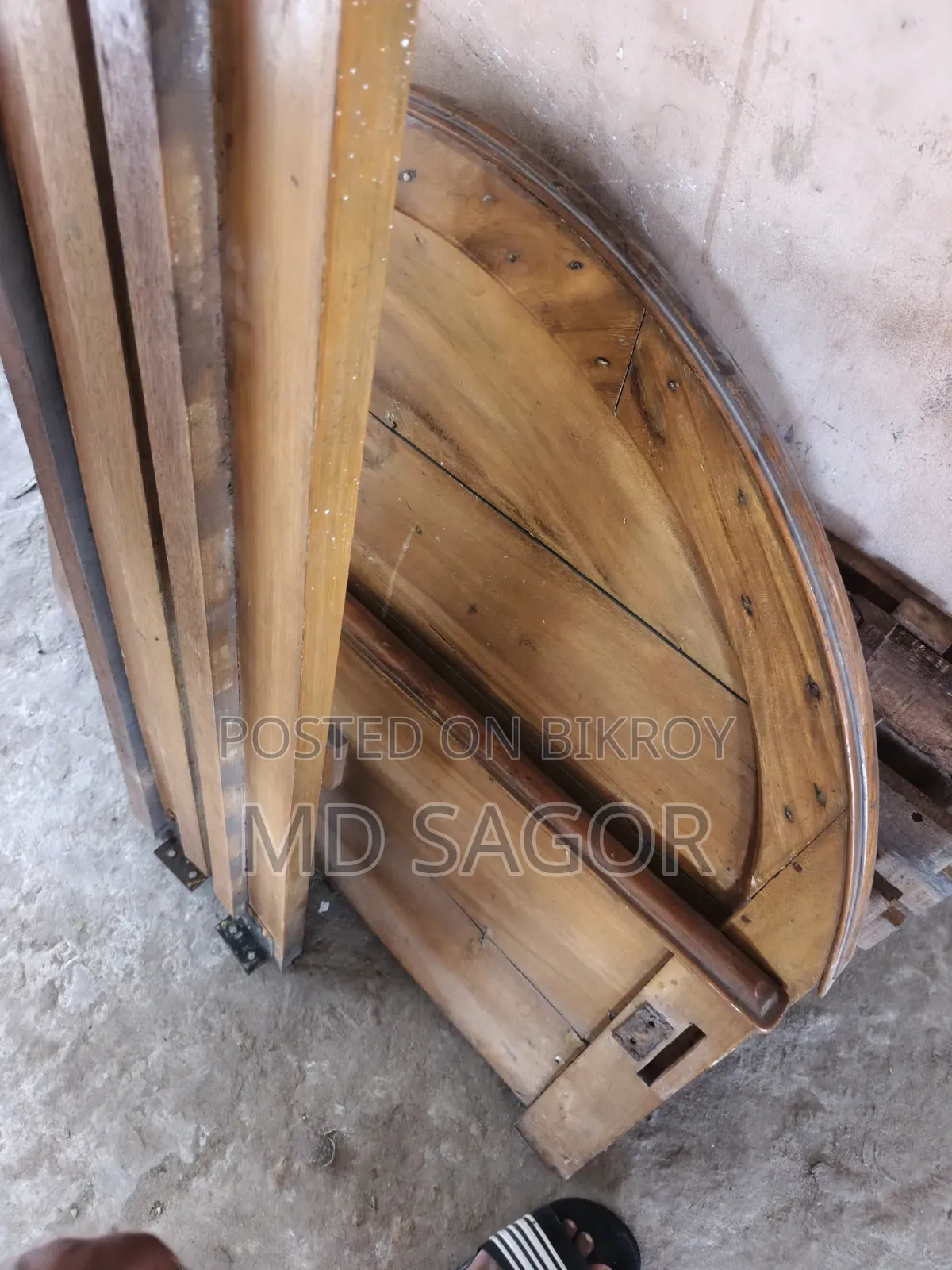 Single Wooden Bed