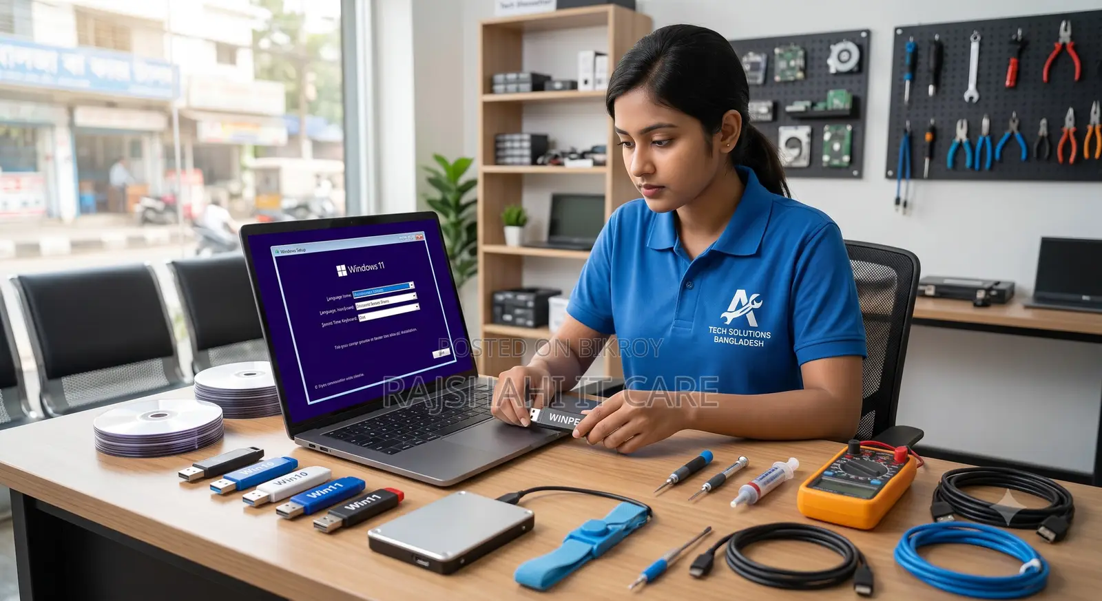 Windows 10 বা 11-এর ফ্রেশ ইন্সটলেশন প্রফেশনাল ইন্সটলেশন সার্ভিস