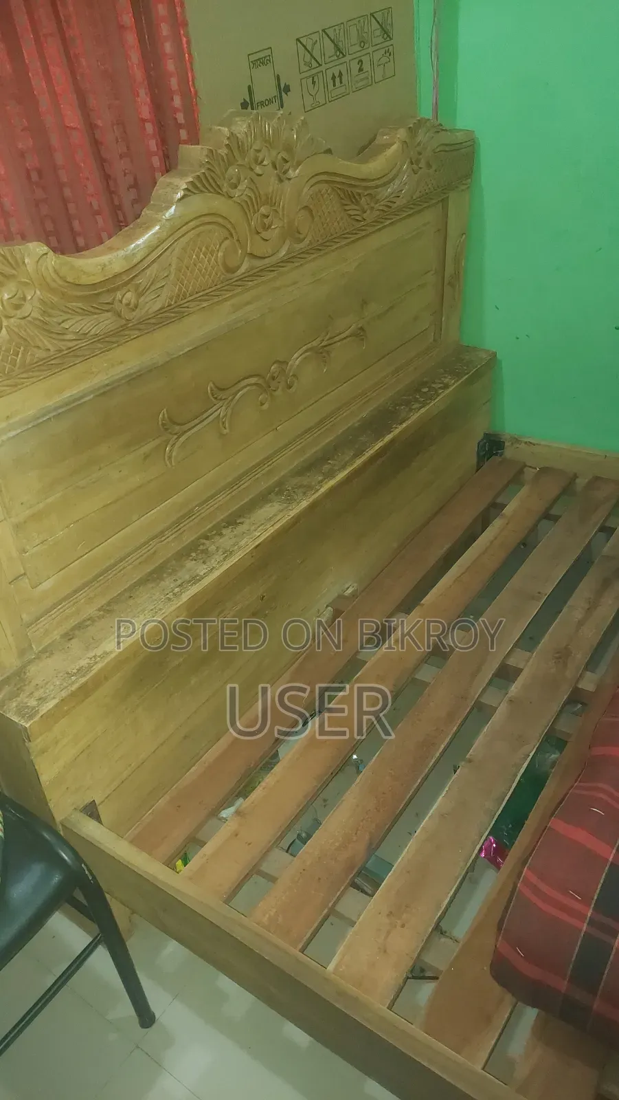 Wooden Bed Size 5/7 Feet