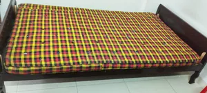Teak Wood Single Bed (with Mattress) for Sale