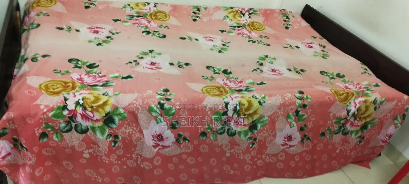 Teak Wood Single Bed (with Mattress) for Sale