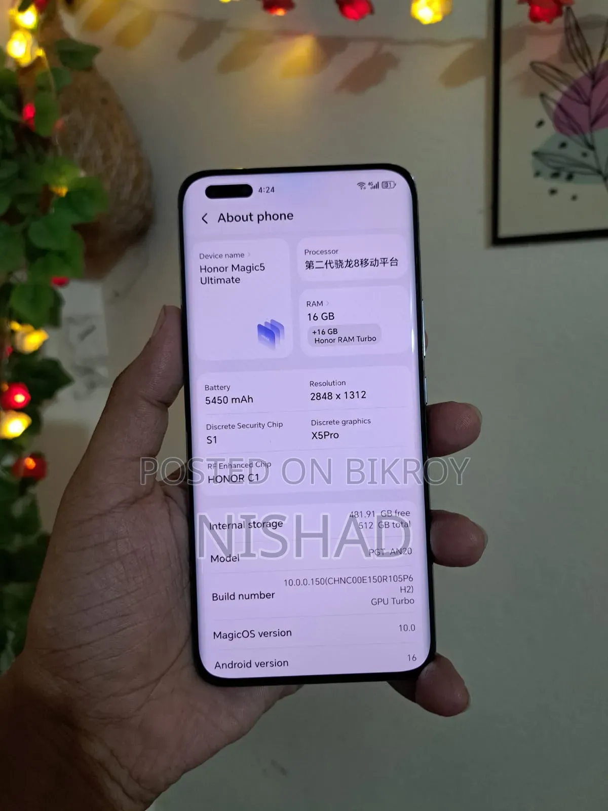Honor Magic5 Ultimate 512 GB Black