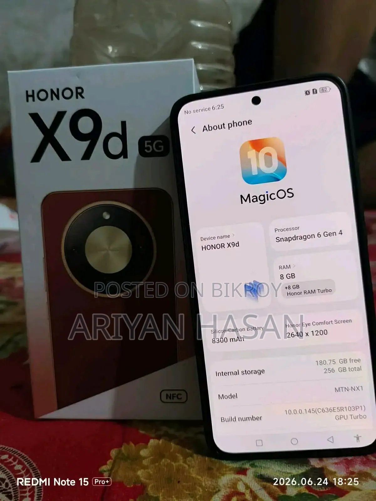 Honor X9d 256 GB Black
