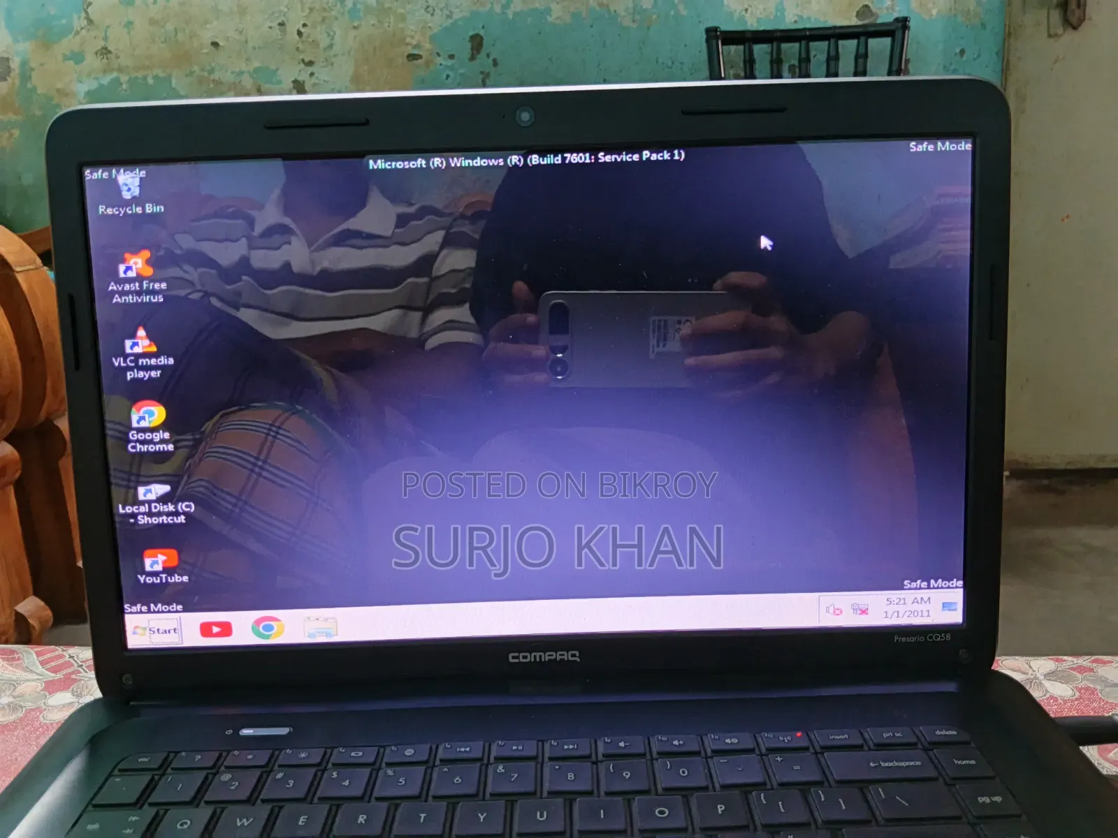 Laptop Compaq Presario CQ58 2GB Intel Celeron HDD 500GB