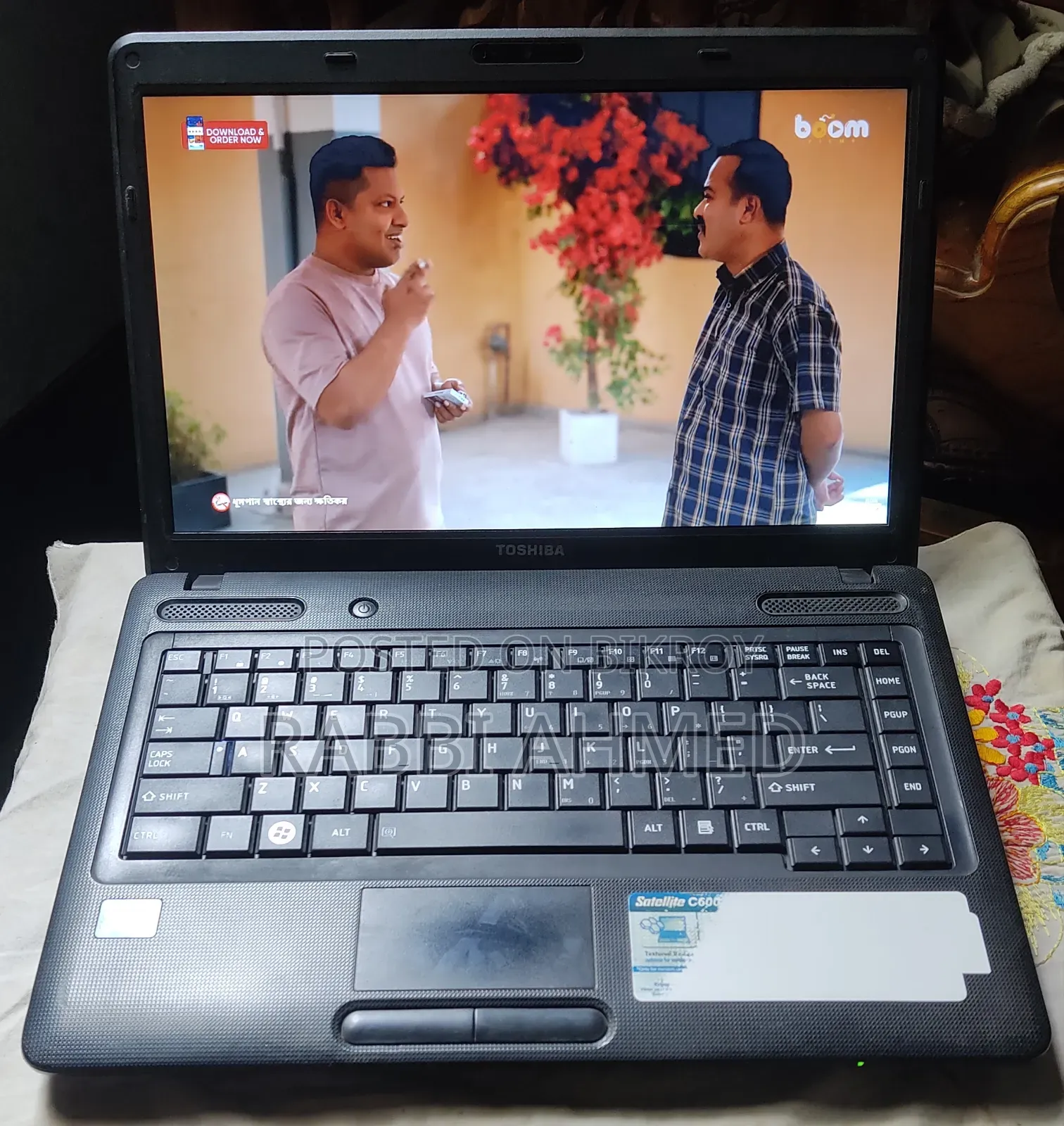 Laptop Toshiba 4GB Intel Core 2 Duo HDD 250GB