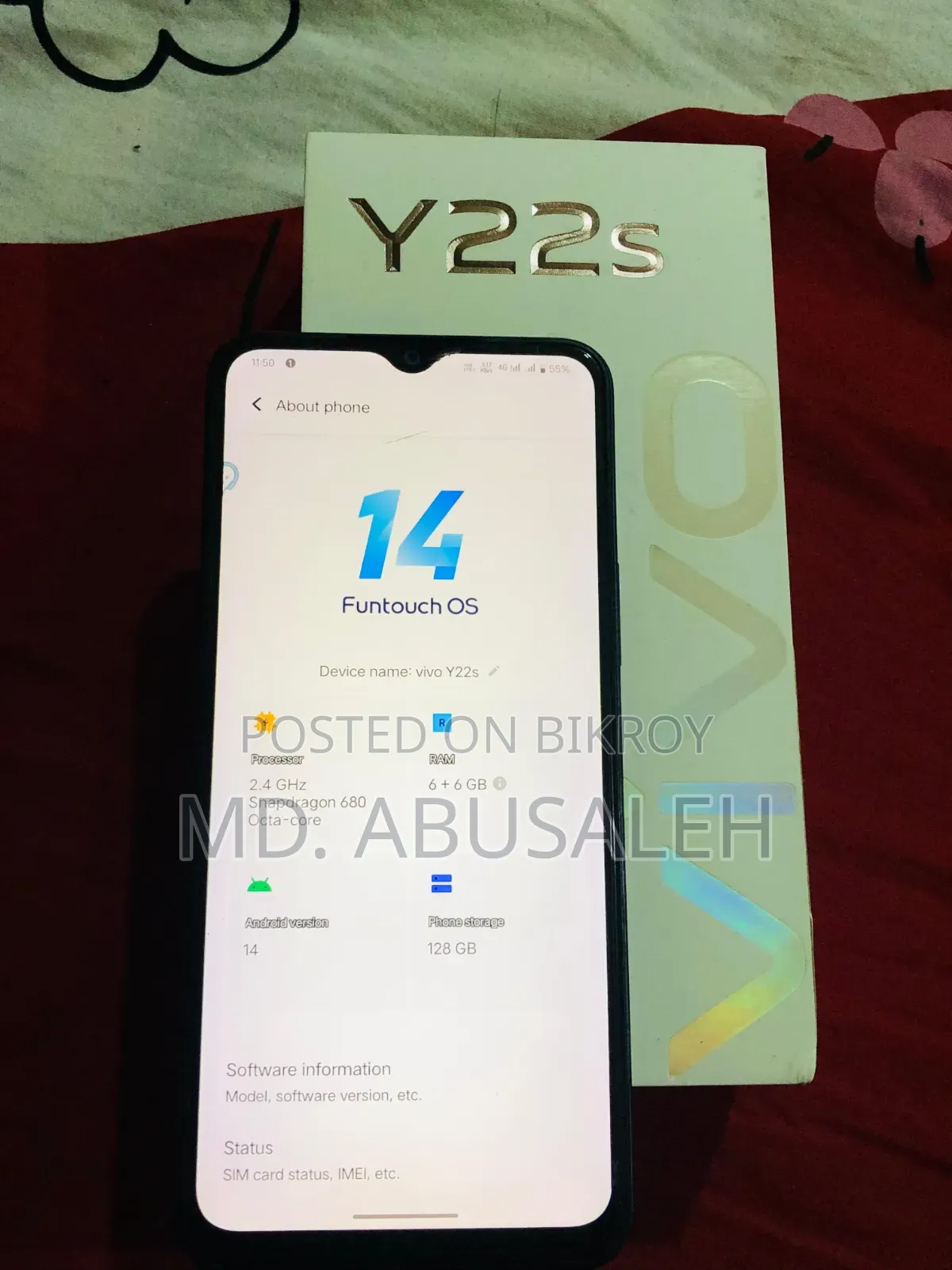 Vivo Y22s 128 GB