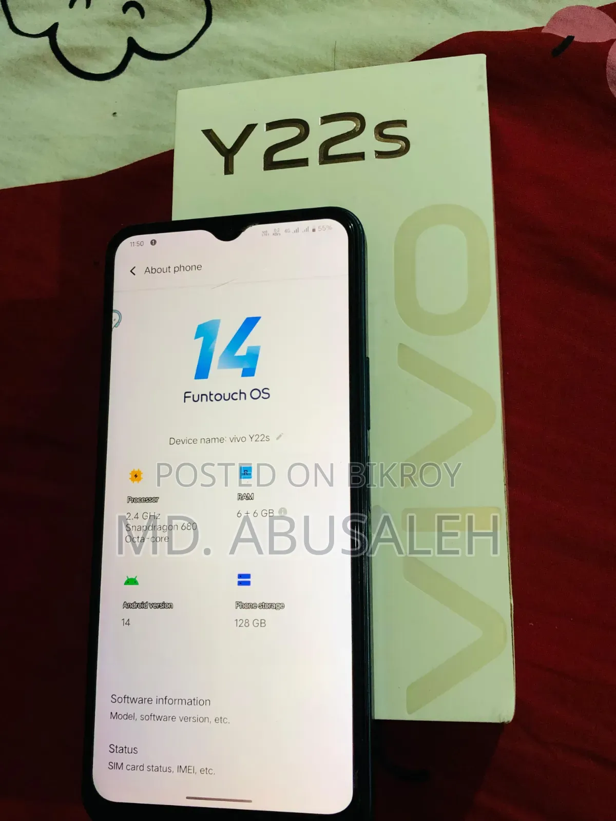 Vivo Y22s 128 GB