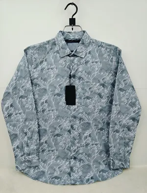 Pure Cotton Full Sleeve Check & Print Shirt For Men