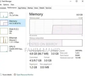 Desktop Computer 8GB Intel Core I5 SSD 128GB