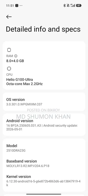 Xiaomi Redmi Note 15 256 GB Black