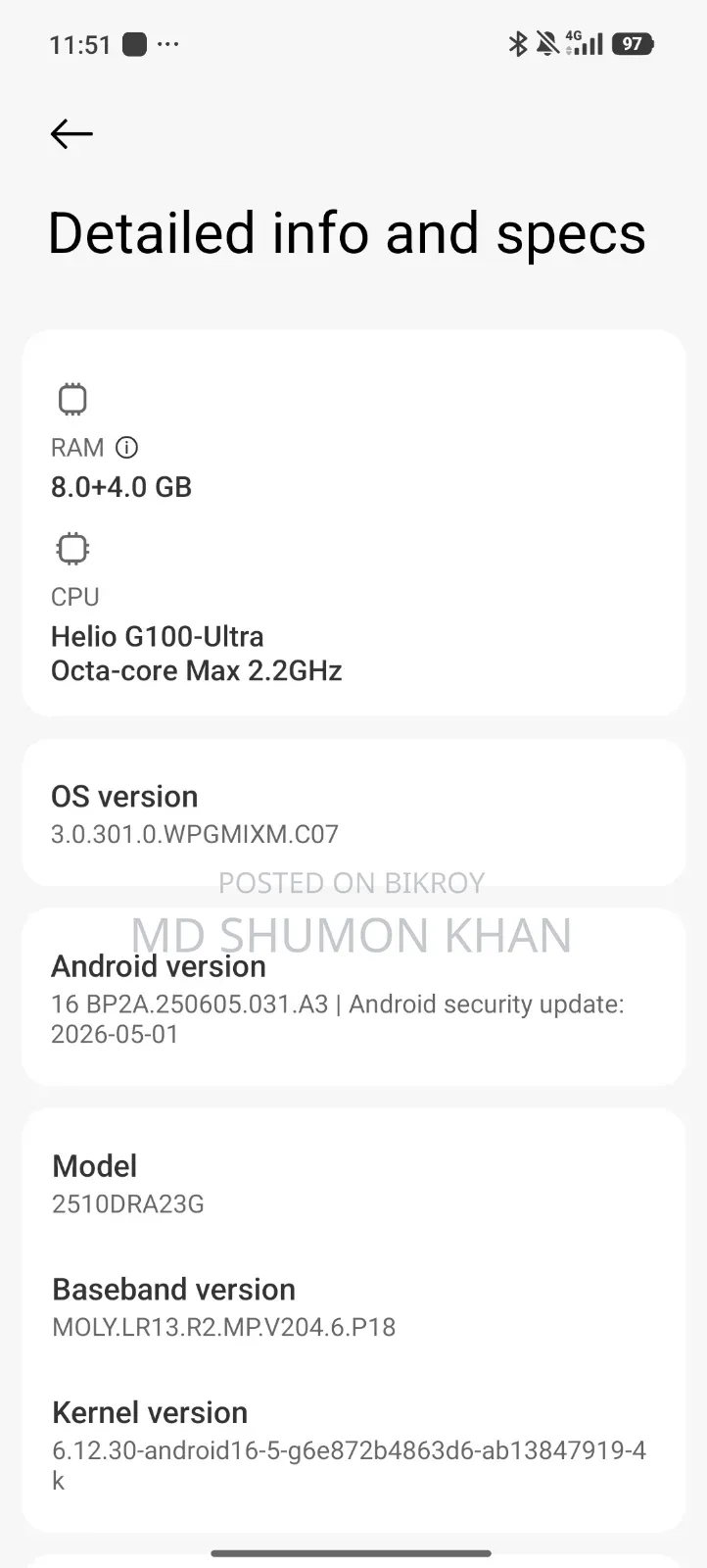 Xiaomi Redmi Note 15 256 GB Black