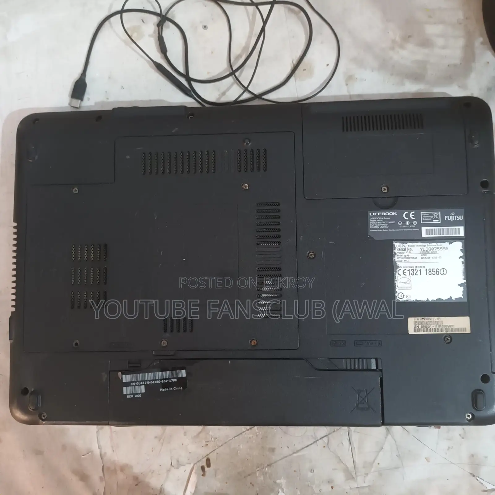 Laptop Fujitsu Lifebook AH530 4GB Intel Core I3 HDD 500GB