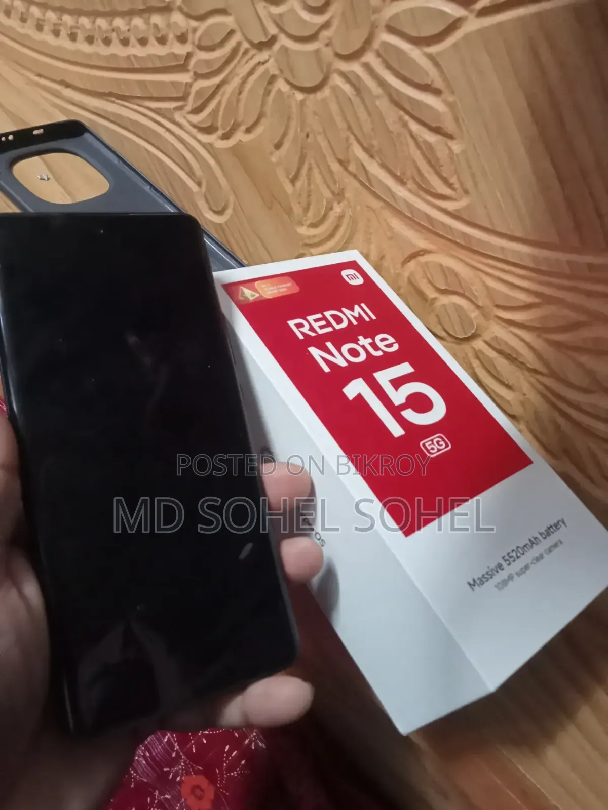নতুন শাওমি রেডমি নোট ১৫ ২৫৬ জিবি ব্ল্যাক
