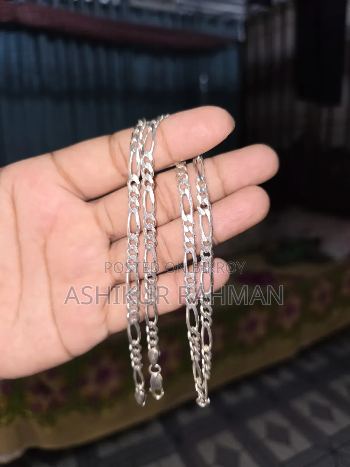Acpl 925 মার্কিং করা ২ ভরি রুপার চেন