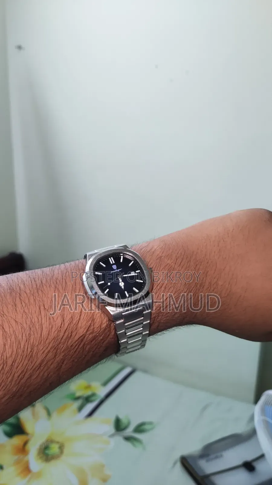 Watch : Poedagar 613 Stainless Steel Unique Dial Blue Limited Edition
