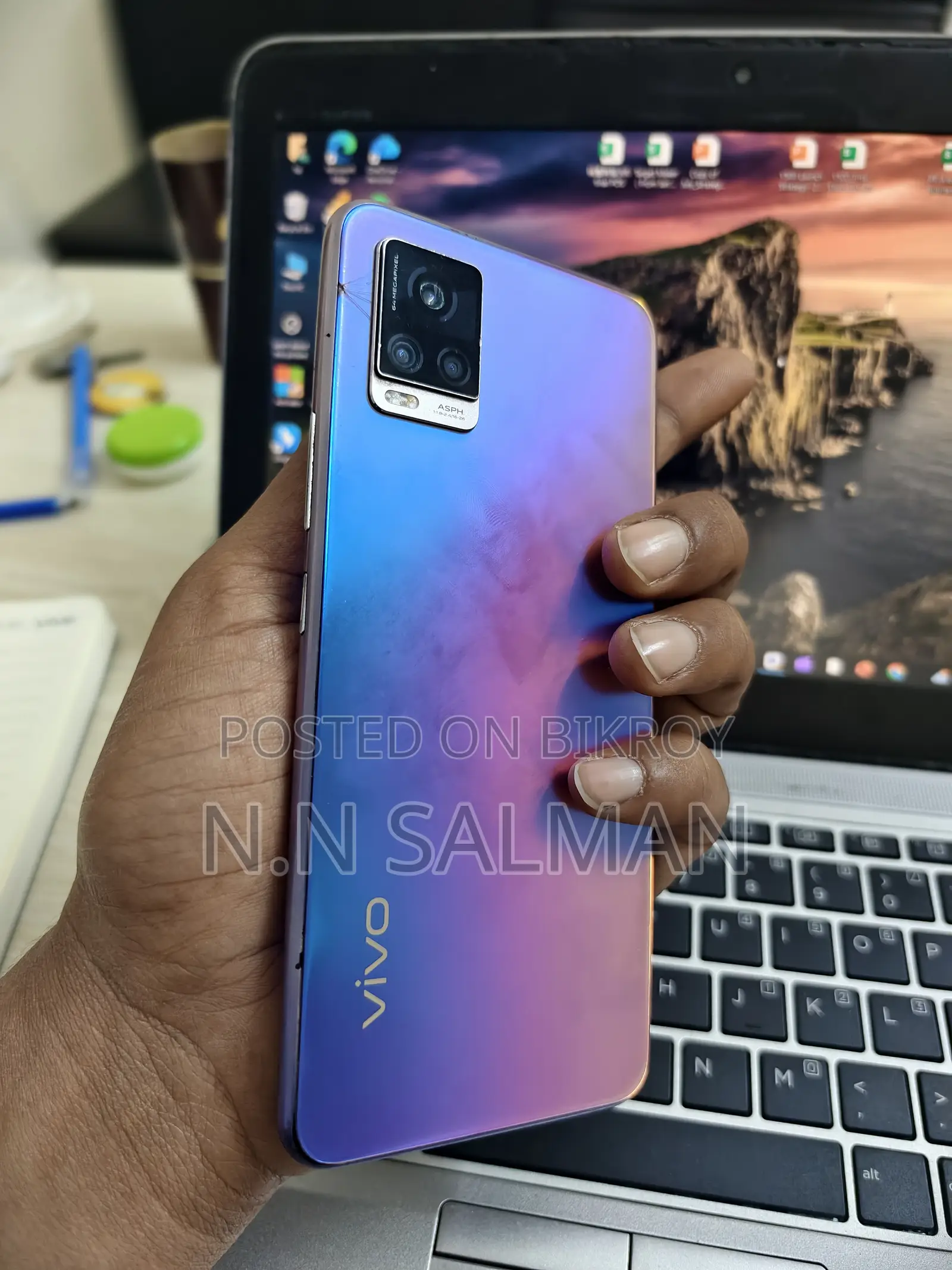 Vivo V20 128 GB Purple