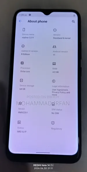 Realme C21Y 64 GB Black