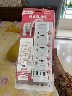Ml-704 Brand New Multi-Plug With 4 Usb Ports (3 Meter)