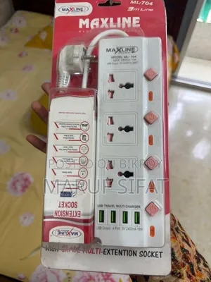 Ml-704 Brand New Multi-Plug With 4 Usb Ports (3 Meter)