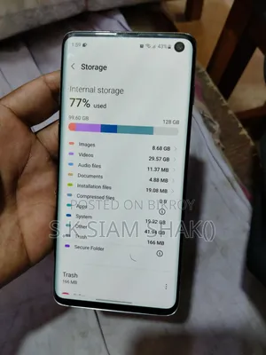 স্যামসাং গ্যালাক্সি এস১০ ১২৮ জিবি নীল