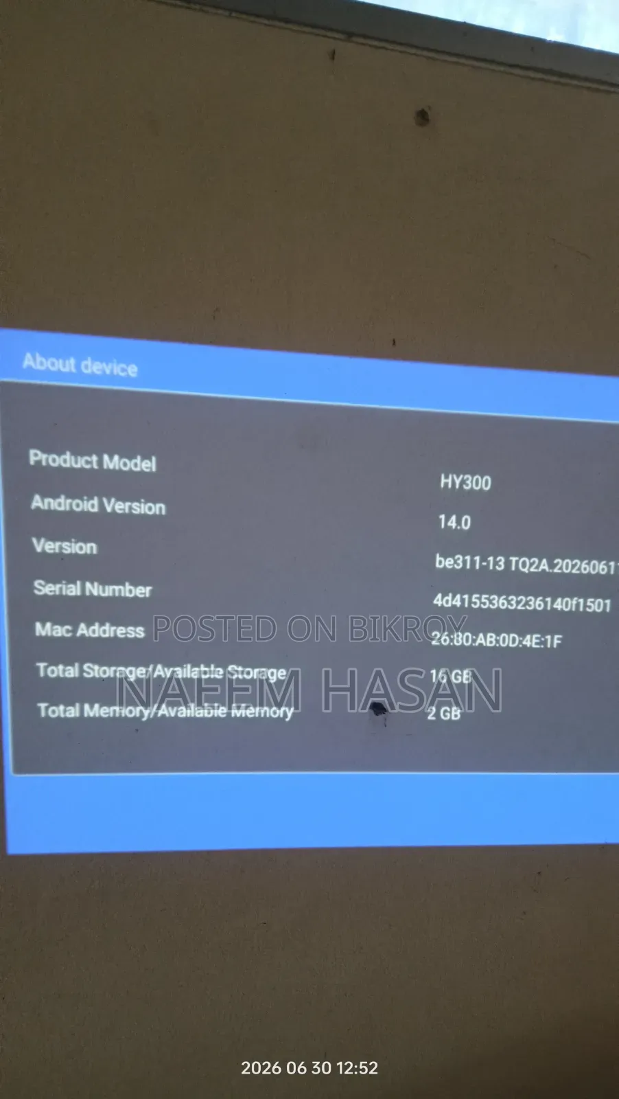 Hy3200 Mini A Projector
