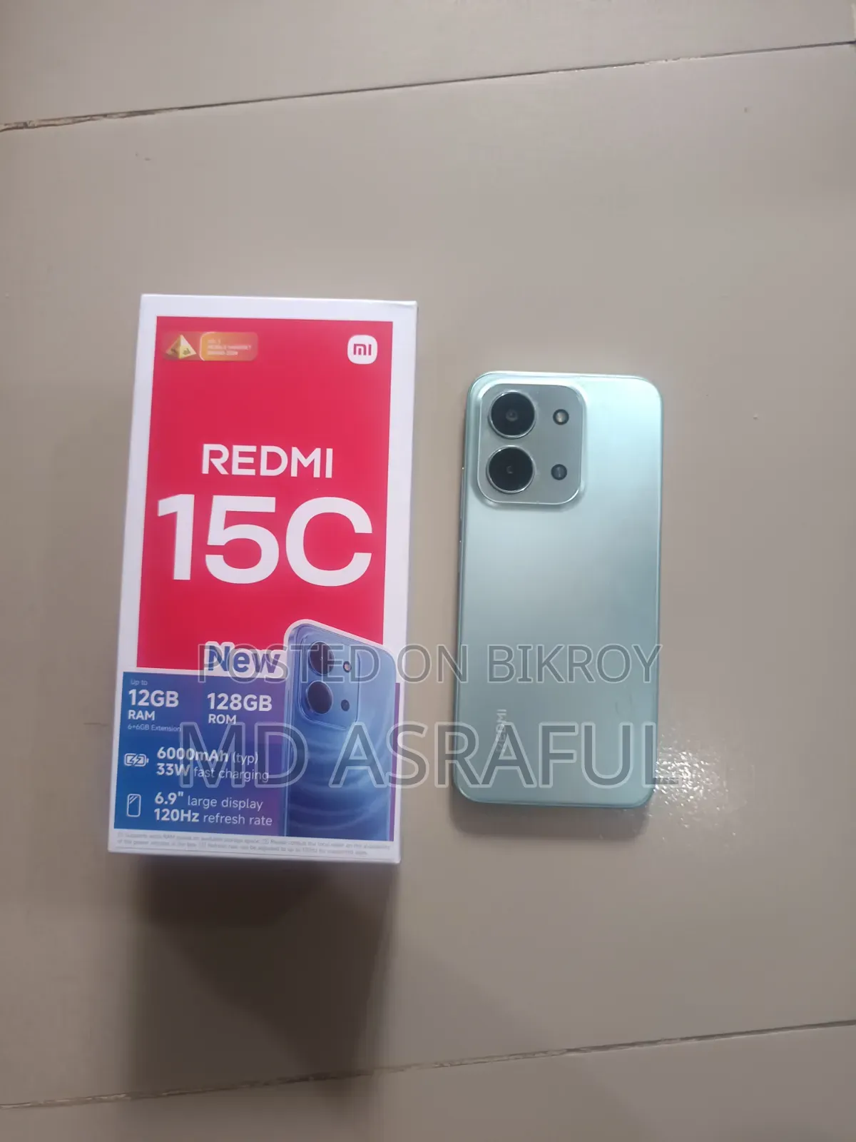 নতুন শাওমি রেডমি ১৫সি ৪জি ১২৮ জিবি ব্লু