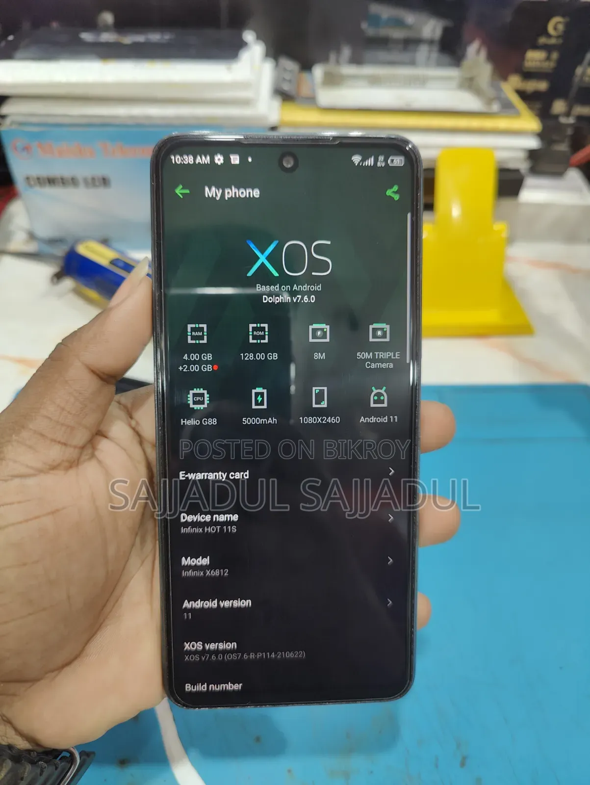 Infinix Hot 11s 128 GB Gray