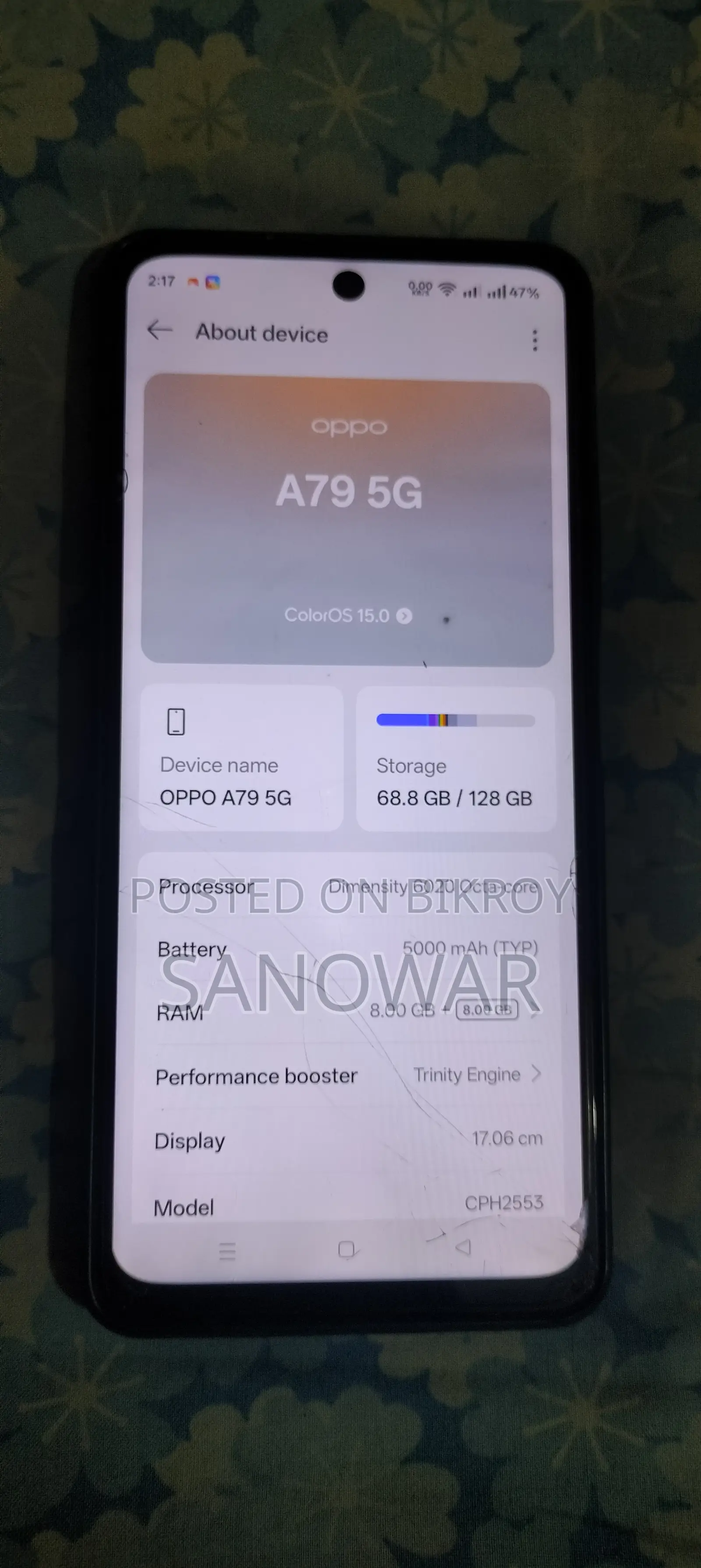 Oppo A79 5G 128 GB Blue