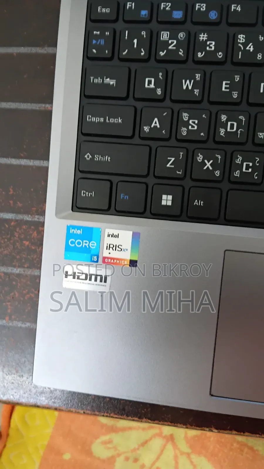 Laptop 8GB Intel Core Ultra 5 HDD 500GB