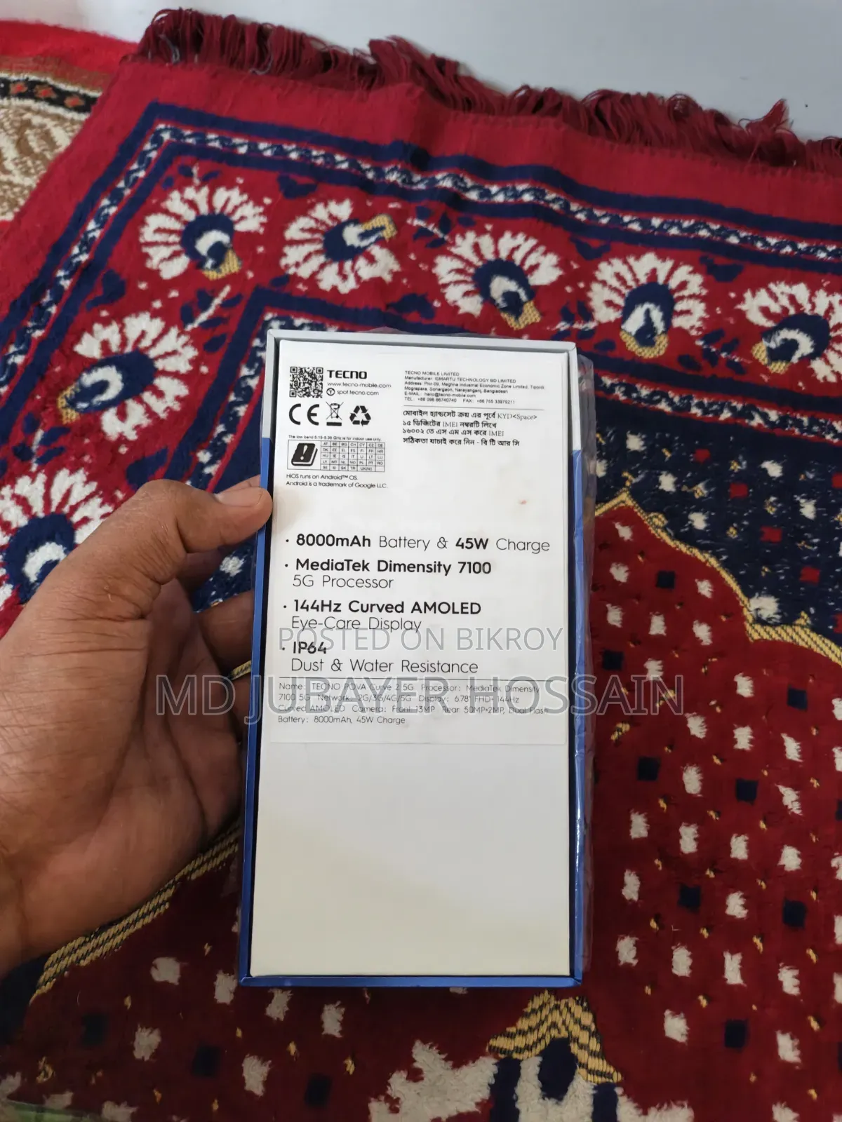 New Tecno Pova Curve 2 256 GB Black