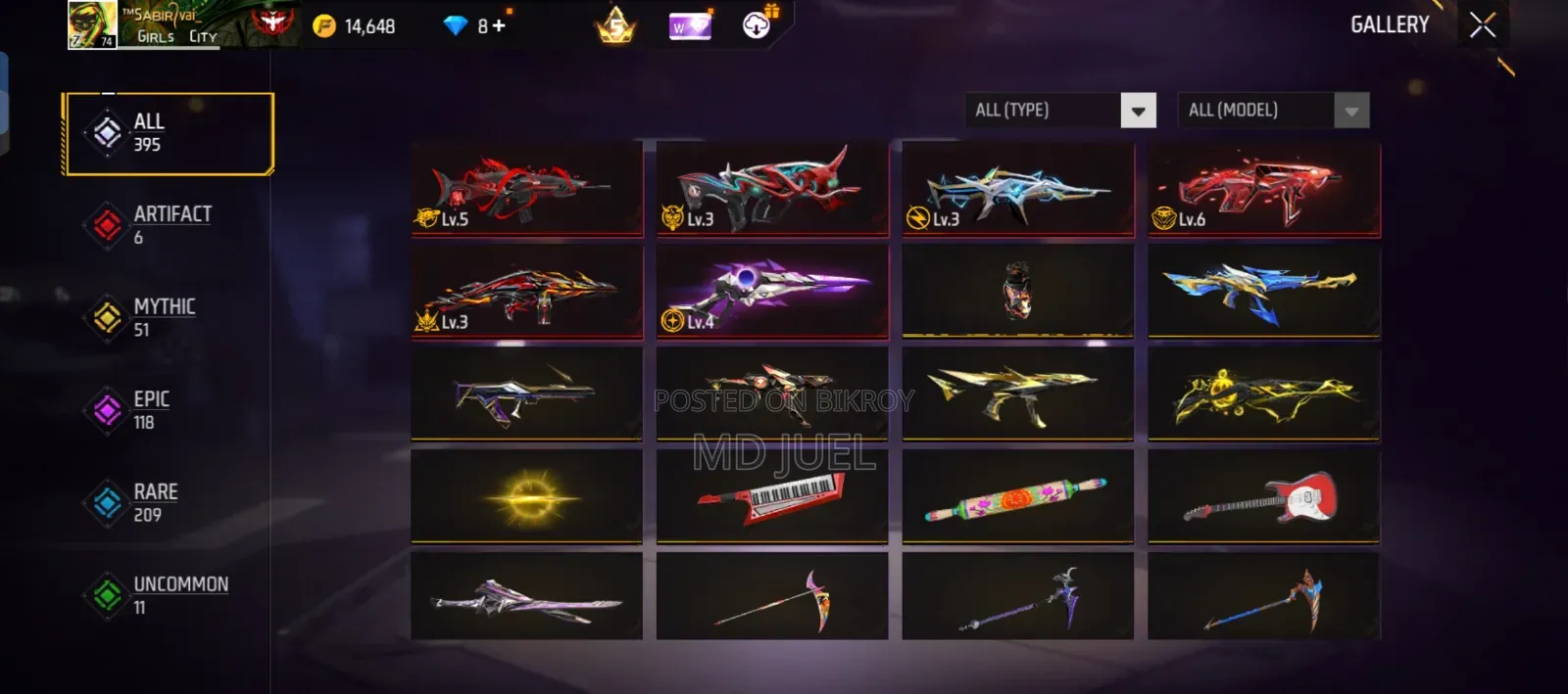Free Fire Id Sell