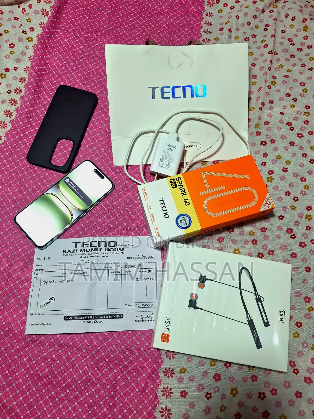 Tecno Spark 40 Pro 128 GB Green
