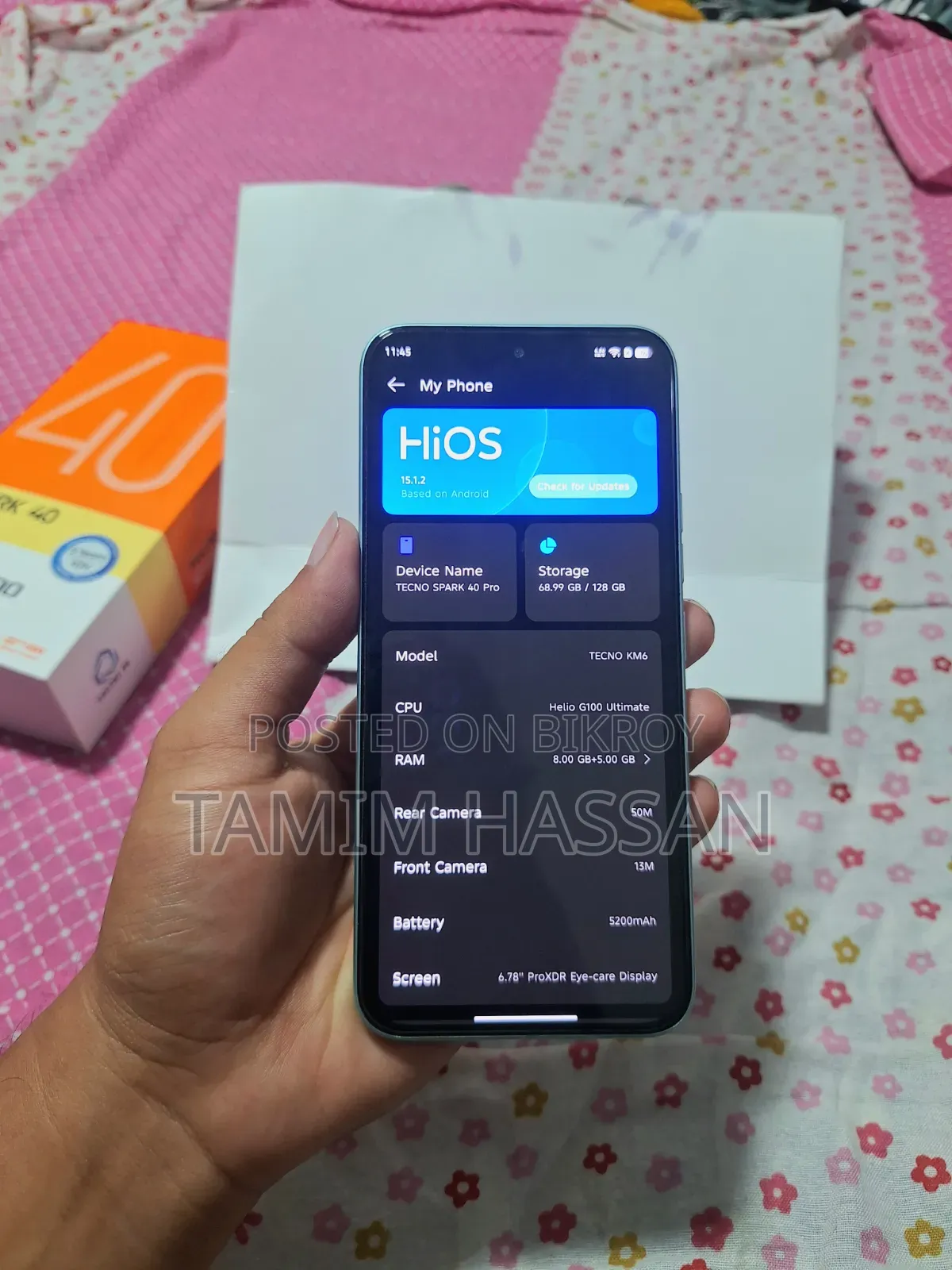 Tecno Spark 40 Pro 128 GB Green