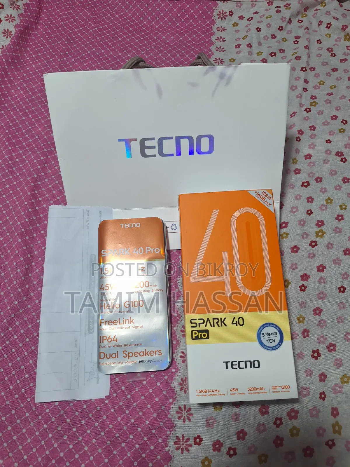 Tecno Spark 40 Pro 128 GB Green