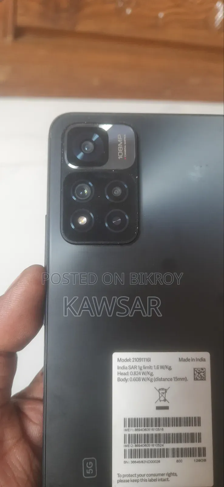 Xiaomi Mi 11i 128 GB Black