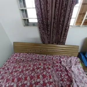 Original Teak Wood Dining Table, Chairs, and Bed for Sale
