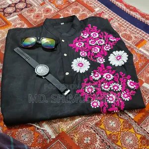 Hand-embroidered Panjabi