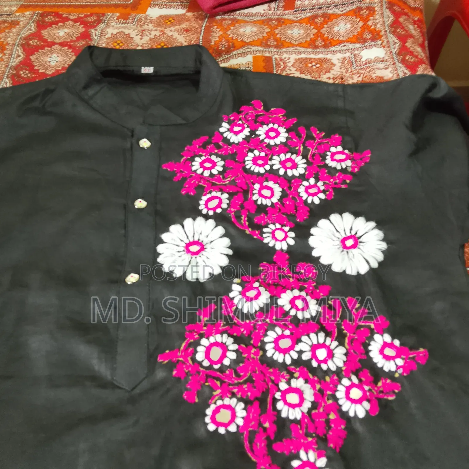 Hand-embroidered Panjabi