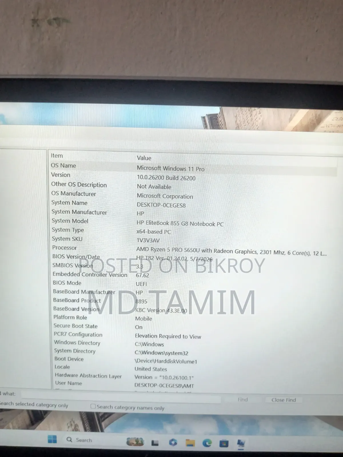 Laptop HP EliteBook 855 G8 16GB AMD Ryzen 5 SSD 16 GB