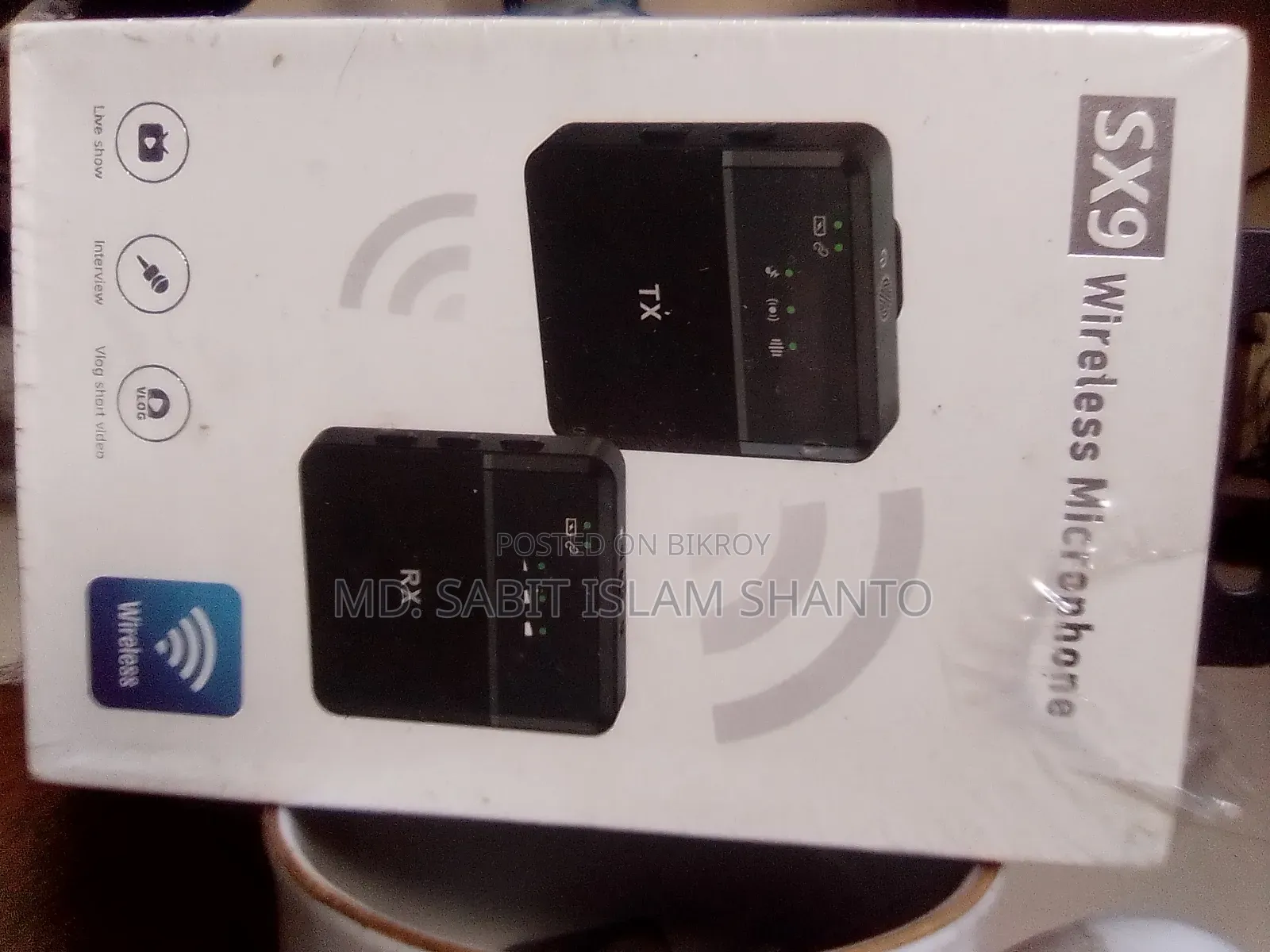 Sx9 Wireless Microphone (Type-c + 3.5mm) | Open Box | Never Used