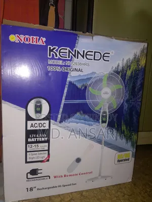 নোভা রিচার্জেবল স্ট্যান্ড ফ্যান ১০০% নতুন