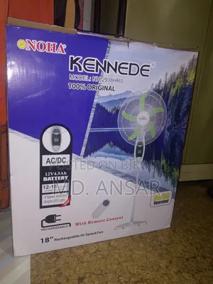 নোভা রিচার্জেবল স্ট্যান্ড ফ্যান ১০০% নতুন