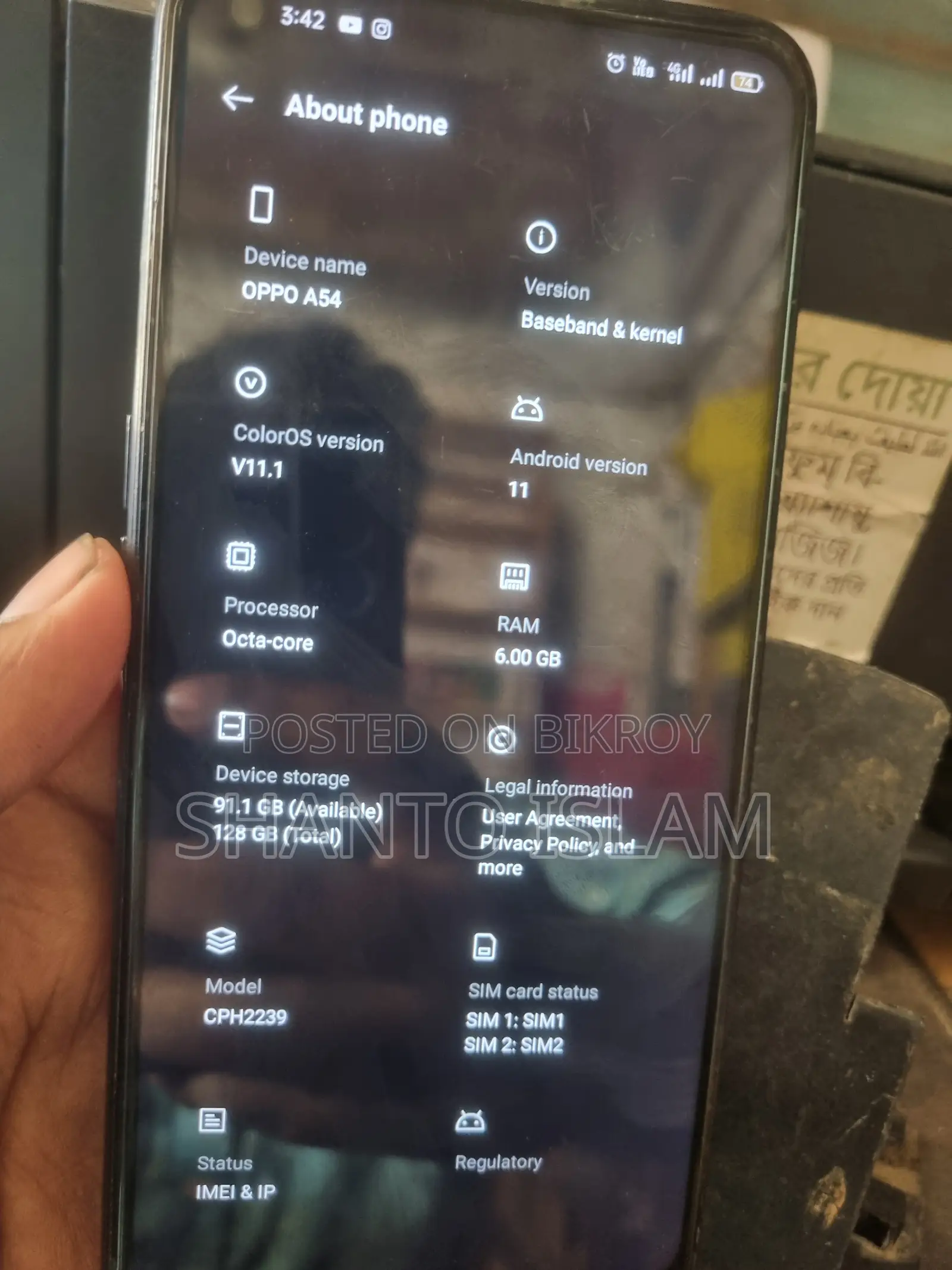 Oppo A54 128 GB Black